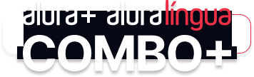 O combo+ é a junção do alura língua e o alura