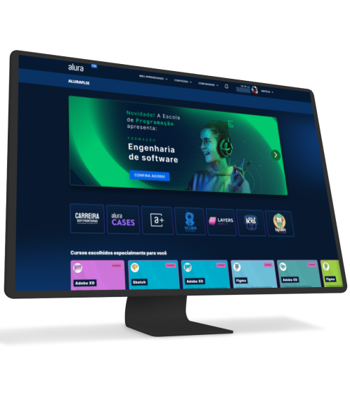 Monitor com site da alura